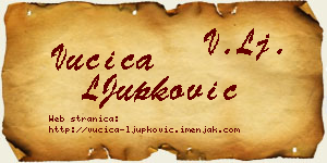 Vučica LJupković vizit kartica